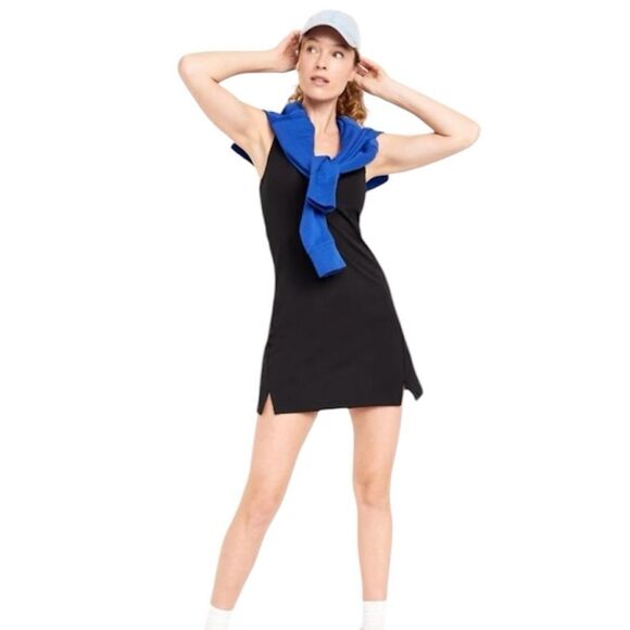 old navy sleeveless power soft basic Dress black jack - Picture 1 of 13
